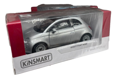 Fiat 500 Neu 500 Skala 1/28 Hinterlader pull back Kinsmart Modell Metall