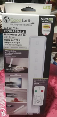 Good Earth Lighting 9-in Rechargeable LED Multi-Use Light Bar - with Remote