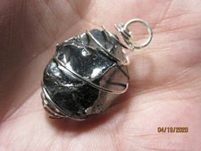 SHUNGITE ELITE CAGE Pendant SS-16 Noble Healing Crystal Collectible Reiki New 