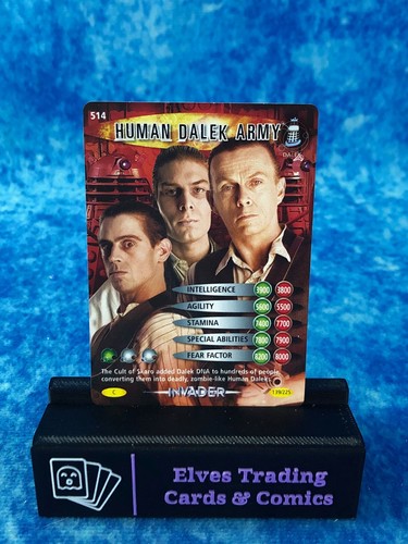Tarjeta coleccionable Doctor Who Battles in Time 3: Invader única CCG de Topps 2007 - Imagen 247 de 402