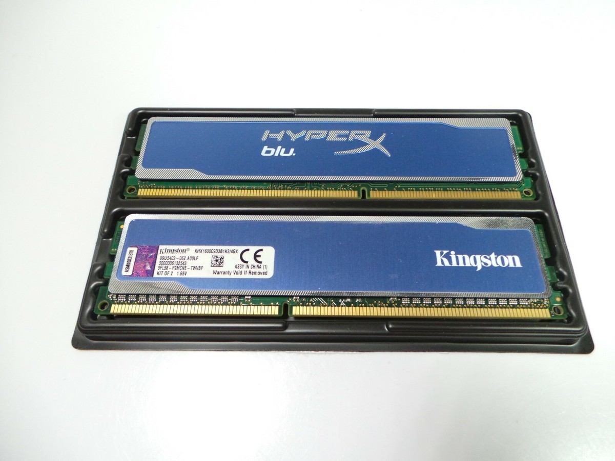 Kingston HyperX blu 4GB 2x2GB PC3-12800 DDR3 Memory RAM