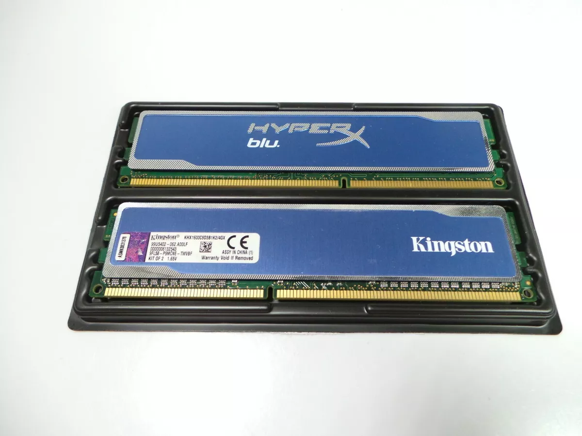Kingston HyperX blu 4GB 2x2GB PC3 12800 DDR3 Memory RAM
