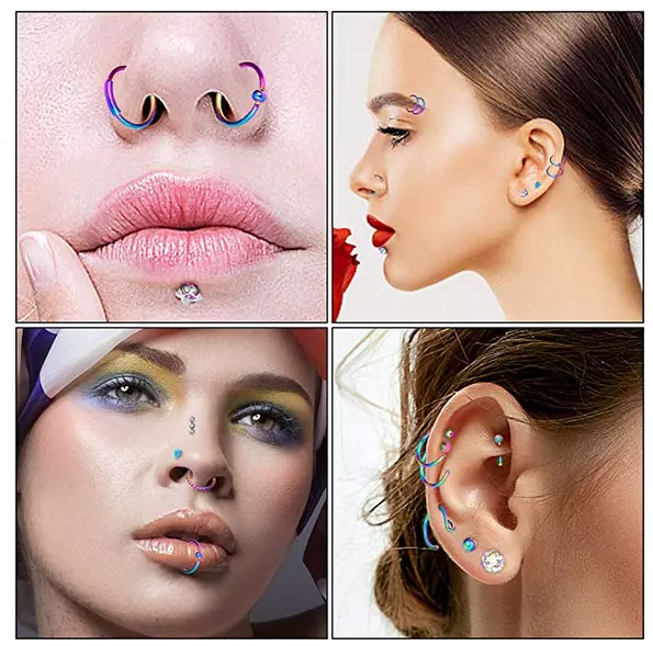 Blue hotsell nose hoop