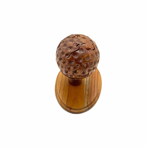 Golf Ball Puzzle Wooden Desktop Novelty Brain Teaser 3D Fun Boredom Buster - Picture 2 of 8