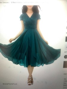 chiffon midi skater dress