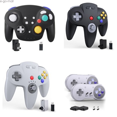 Wireless N64/SNES /GAMECUBE NGCController for Switch PC MAC/Console w/2 Receiver