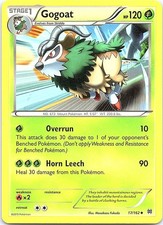 Gogoat BREAKthrough 17/162 Uncommon Pokemon Near Mint Pokemon Card