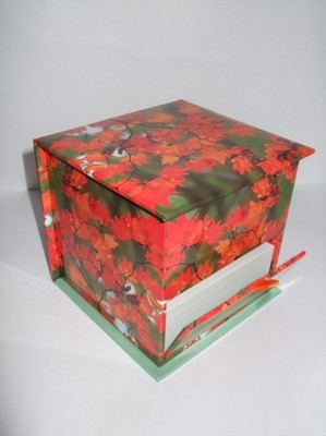 MEMO BLOCK AUTUMN LEAF by PRESS, PEONY code Self Help Business