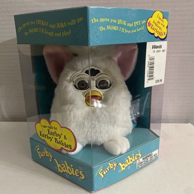 Furby Babies 70-940 Tiger Electronics Toy - White Fur/Pink Ears- New In Box