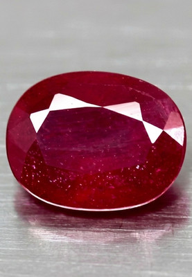 1,60 ct. Natürlicher roter Rubin lose Edelstein rot oval lose Edelstein feine Qualität