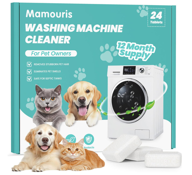 Uproot Clean Washing Machine Cleaner Tablets - 24 Pack for a 12 Month Supply. Fo