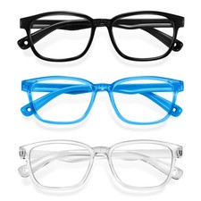 Okany Blue Light Glasses 1, 3 Packs Black  Transparent 