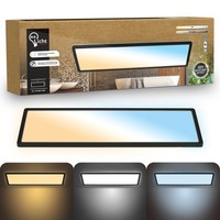 Deckenleuchte Led Bad Deckenlampe Panel Dimmbar Fernbedienung Cct 58Cm Schwarz