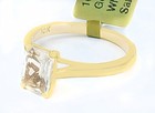 GENUINE 1.30 Cts WHITE  SAPPHIRE RING 10K YELLOW GOLD - Free Appraisal  - NWT — photo 8