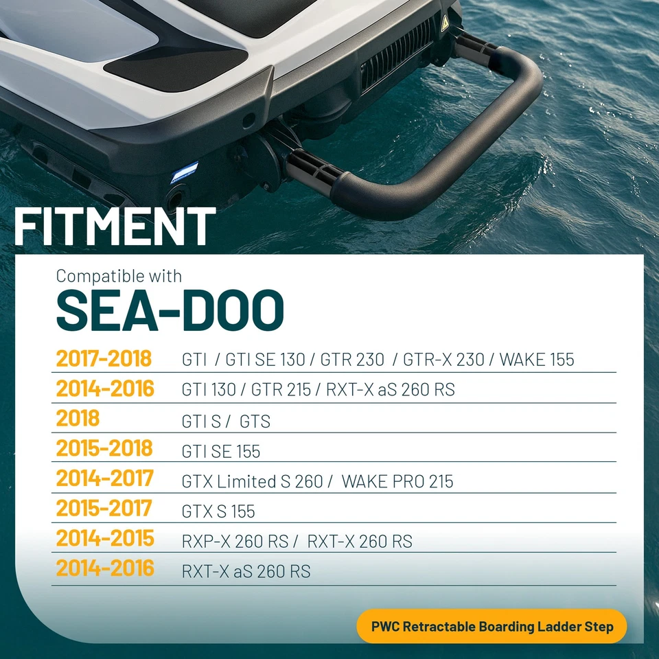 Reboarding Step Ladder Step For SeaDoo GTI GTS GTR RXP GTX 2014-2018 #295100742 Foto 3 de 4
