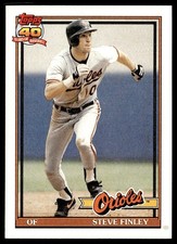 1991 Topps Steve Finley #212