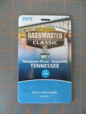 B.A.S.S. 2019 Bassmaster Classic Nation Member Credential Badge - 3 x 5 inch