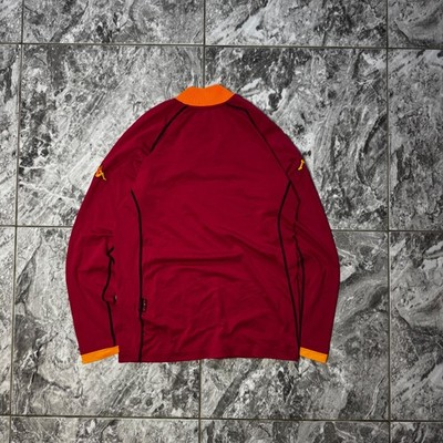 AS ROMA 2001-02 HOME SHIRT KAPPA LONG SLEEVE JERSEY ITALY SOCCER
