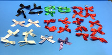 Build a Bear Hair Ear Bows-14 SETS - RED-WHITE-BLACK-GREEN- 2 SINGLES