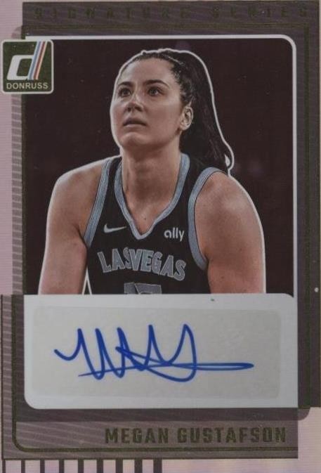 2025 Panini Donruss WNBA - Signature Series Megan Gustafson #SS-MG (AU ...