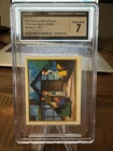 2000 Pokemon Merlin Series 2 Ash/Pikachu/Misty/Brock #181 CGC 7 Unpeeled Sticker