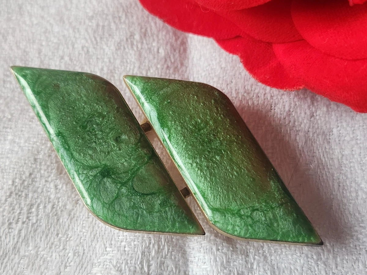 Boucle De Ceinture Vintage Vert Jade - Cadeau Birmanie, Neuve Sans Emballage