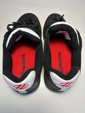 Heelys Split Zapato Patines Gamuza Negro y Rojo Hombre Talla 8