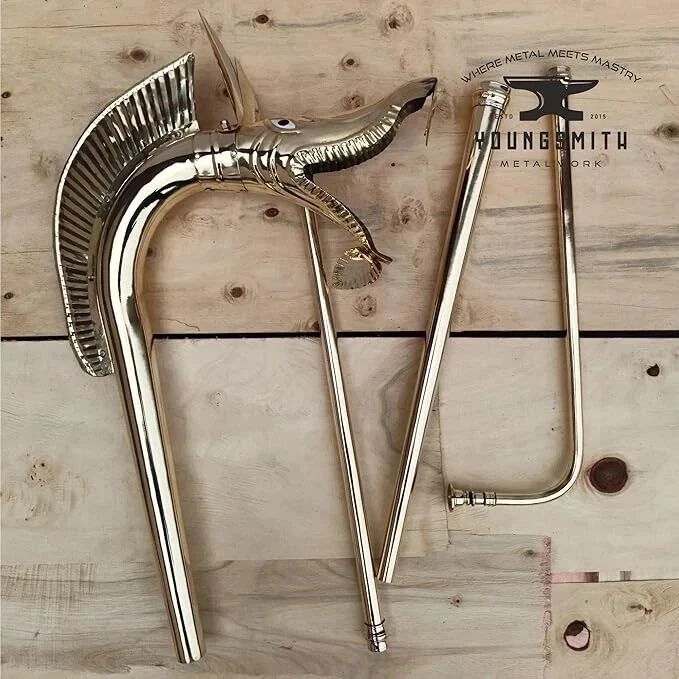 Youngsmith 18 Gauge Messing Mittelalter Carnyx der Tönung Keltisches... - Bild 4 von 4