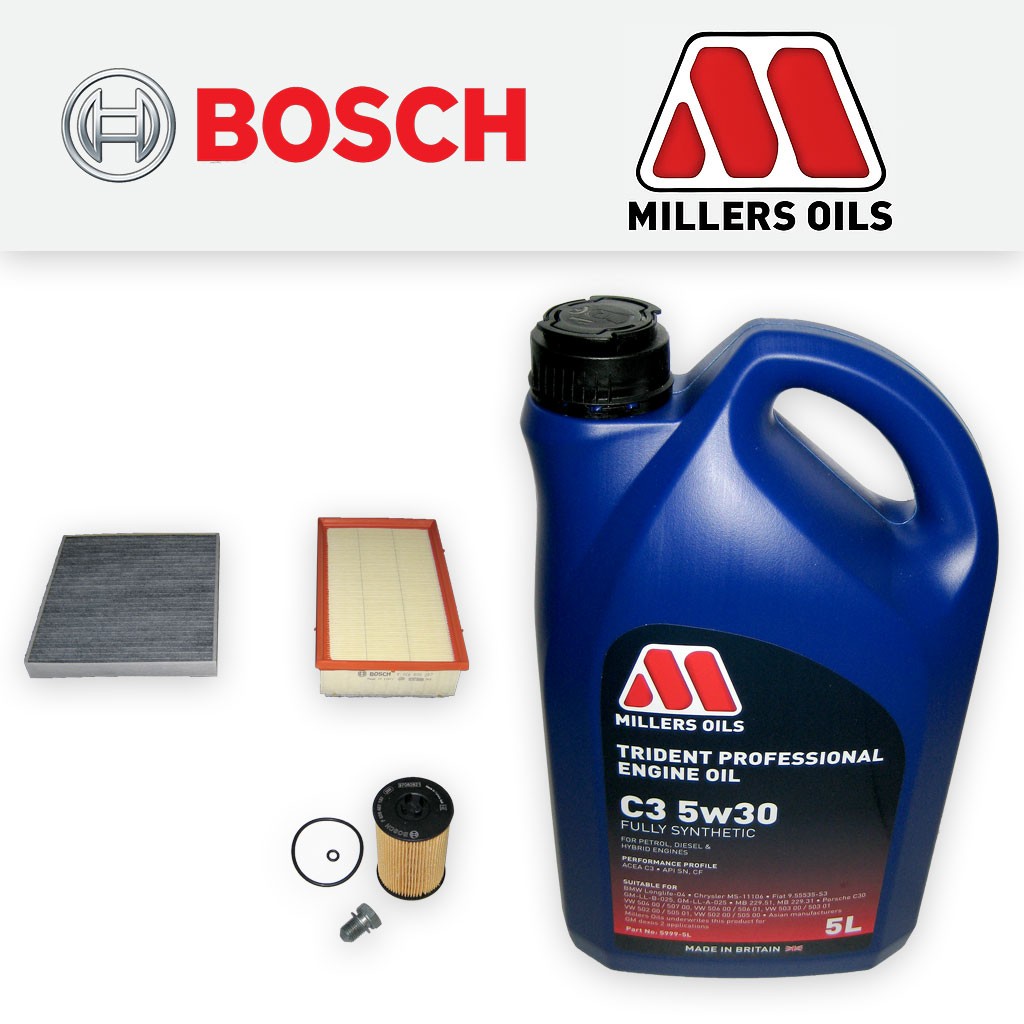 SERVICE KIT for SEAT ATECA (KH) 1.6 TDI OIL AIR CABIN FILTERS +OIL (2016-2018)