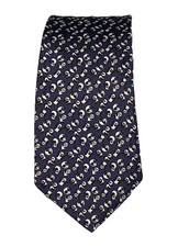 Bonobos Navy Panda All Over Print Men's Necktie 100% Silk Hand Made In The USA