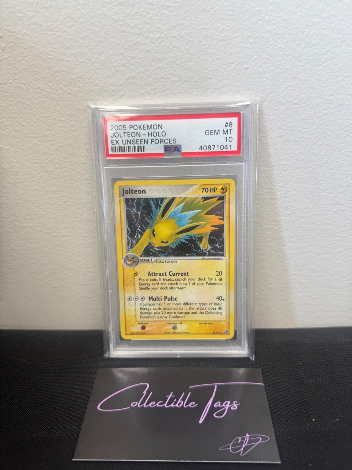 2005 Jolteon 8/115 Unseen Forces Holo PSA 10 POP 94!!