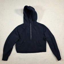 Lululemon Scuba Oversized Half Zip Hoodie Blue Navy Women  s Size XS/S - W3IG3S