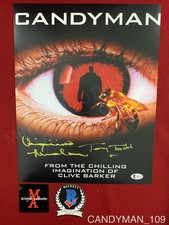 Tony Todd Virginia Madsen dual signed Candyman 11x14 photo Beckett COA horror