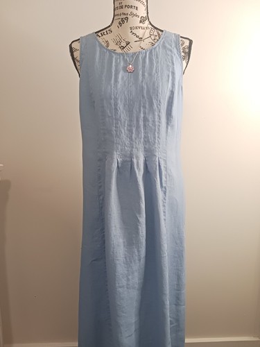 J Jill Dress M Blue Denim Maxi Dress - Picture 1 of 9