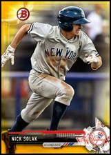 2017 Bowman Prospects #BP77 Nick Solak - Retail Yellow FREE SHIPPING!
