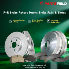 Full Set Disc Rotors+Brake Pads Drums Shoes for Toyota Yaris CP130 NCP130 05-21