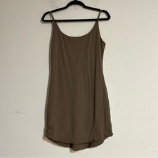Privacy Please Revolve Cassiar Chocolate Brown Mini Dress Small Neutral Minimal