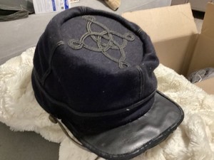 CIVIL WAR US UNION INFANTRY CAPTAIN OFFICER WOOL KEPI FORAGE CAP HAT-MEDIUM