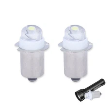 2 Pack Flashlight Bulbs 30 Lumen 3-Volt LED PR6 Replacement Bulb for Flashlights
