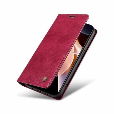 Leather For Xiaomi Redmi Note 14 13 12 11 10 Pro Magnetic Flip Wallet Case Cover