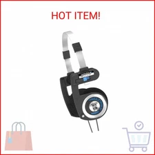 Koss Porta Pro Classic On-Ear Headphones, Retro Style, 3.5mm Wired Plug, Durable