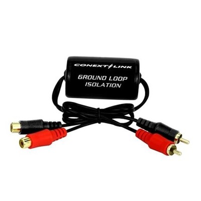 RCA Stereo 2 Channel Ground Loop Isolator Signal 36mm Diameter x 62mm Long