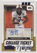 2021 Contenders Draft Picks Game Ticket Blue 84/99 Damon Hazelton Jr Auto k6j