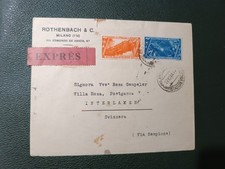 REGNO 1933 MOSTRA DELLA RIVOLUZIONE FASCISTA L. 1.25 + ESPRESSO L. 2.50 SU BUSTA