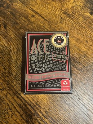 Cartamundi Ace Authentic 100% Plastic Playing Cards   Casino Quality, Washable 
