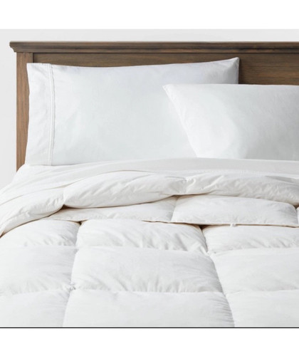 Threshold All Seasons Feather & Down Comforter Full/Queen—New - Picture 1 of 5