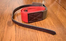 Nunn Finer, overgirth, red/brown leather for racing exercise saddle