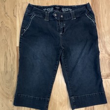 Sonoma Life + Style Women s Blue Denim Bermud...