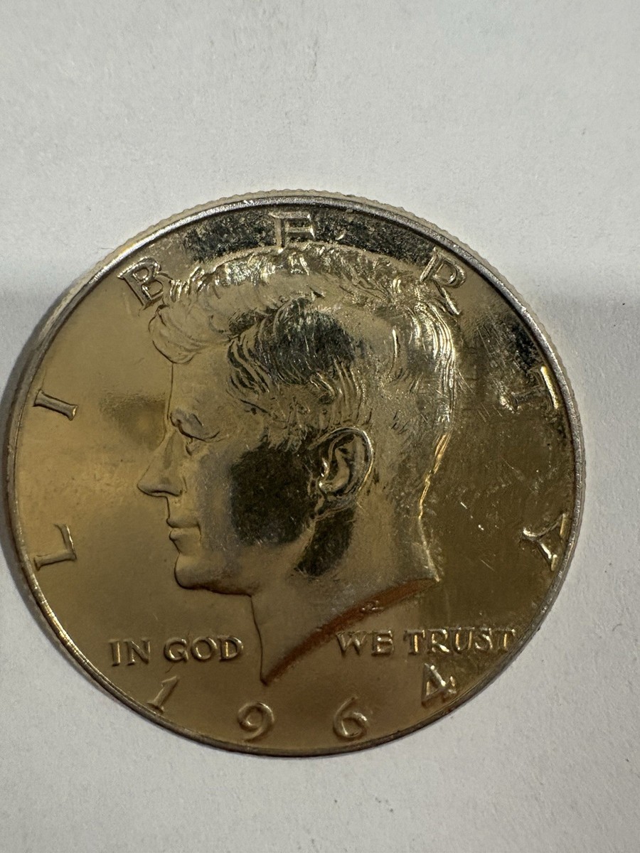 👀 1964 Kennedy Half Dollar Gold Coin ULTRA RARE 90 Pure Silver