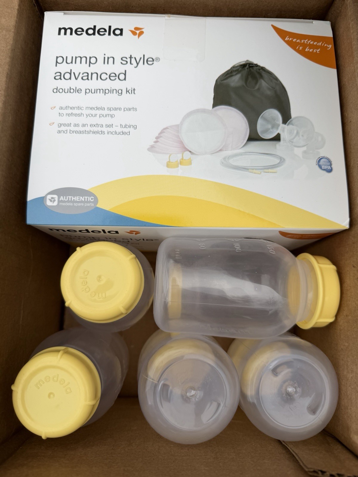 Medela Pump In Style Advanced Double Pumping Kit Clear Yello